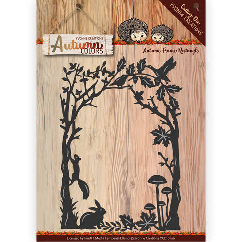 Frame Rectangle - Autumn Colours - Snijmal - Yvonne Creations Frame Rectangle - Autumn Colours - Snijmal - Yvonne Creations