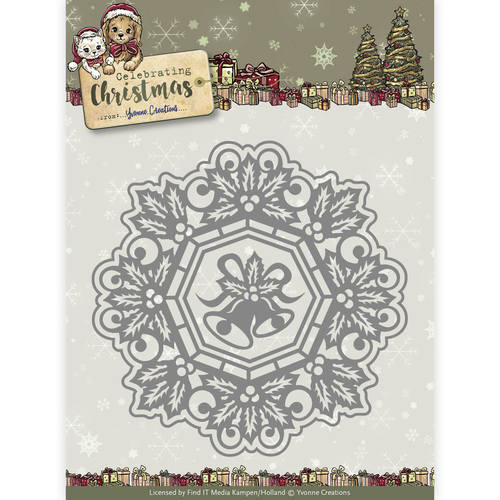 Jingle Bells Circle Frame - Celebrating Christmas - Snijmal - Yvonne Creations Jingle Bells Circle Frame - Celebrating Christmas - Snijmal - Yvonne Creations