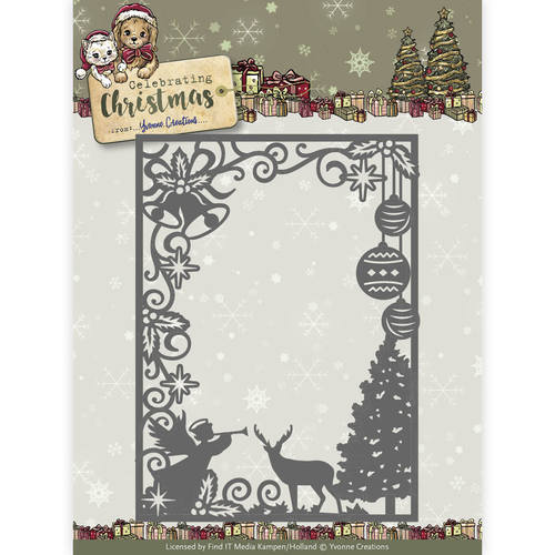 Scene Rectangle Frame - Celebrating Christmas - Snijmal - Yvonne Creations Scene Rectangle Frame - Celebrating Christmas - Snijmal - Yvonne Creations
