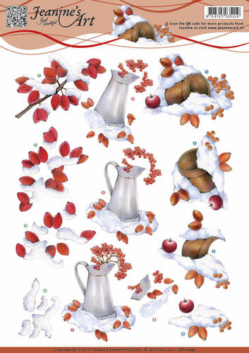 Winter Berries 3D-Knipvel Jeanine`s Art Winter Berries 3D-Knipvel Jeanine`s Art