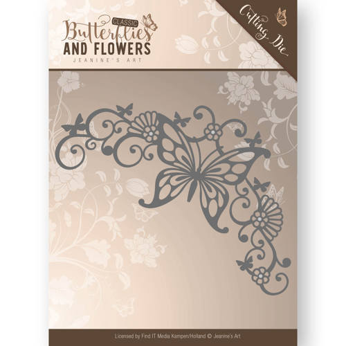 Die - Jeanine's Art - Classic Butterflies and Flowers - Butterfly Corner Die - Jeanine's Art - Classic Butterflies and Flowers - Butterfly Corner