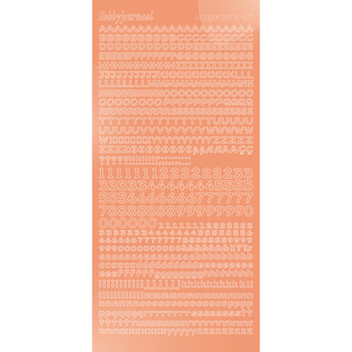 Hobbydots sticker - Mirror - Salmon