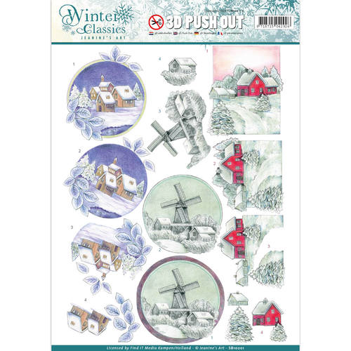 Christmas landscapes Winter Classics 3D-Uitdrukvel Push-Out Jeanine`s Art Christmas landscapes Winter Classics 3D-Uitdrukvel Push-Out Jeanine`s Art