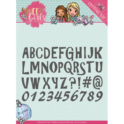 Lovely Alphabet - Sweet Girls - Snijmal - Yvonne Creations Lovely Alphabet - Sweet Girls - Snijmal - Yvonne Creations