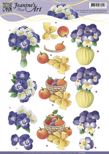 Nr. 3 Spring Flowers 3D-Knipvel Jeanine's Art