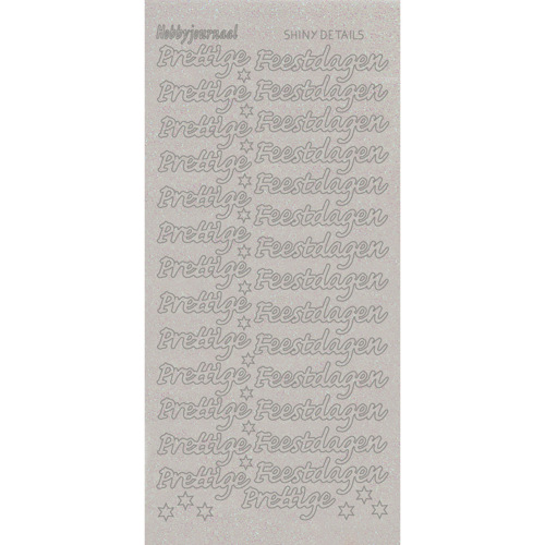 Shiny Details Prettige Feestdagen - Zilver Shiny Details Prettige Feestdagen - Zilver