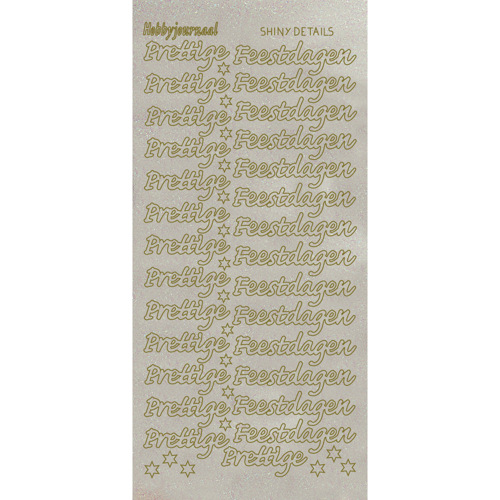 Shiny Details Prettige Feestdagen - Goud Shiny Details Prettige Feestdagen - Goud