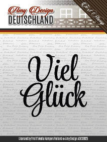 Viel Glück - Deutschland - Text Clear Stamp - Amy Design Viel Glück - Deutschland - Text Clear Stamp - Amy Design