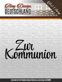 Zur Kommunion - Deutschland - Text Clear Stamp - Amy Design Zur Kommunion - Deutschland - Text Clear Stamp - Amy Design