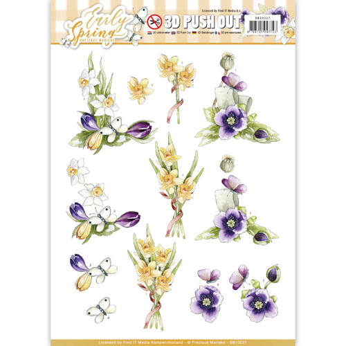 Early Daffodils Early Spring 3D-Uitdrukvel Push-Out Precious Marieke Early Daffodils Early Spring 3D-Uitdrukvel Push-Out Precious Marieke