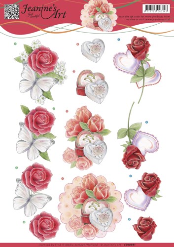 Roses and Hearts 3D Cutting Sheets Yvon's Art Factory Roses and Hearts 3D Cutting Sheets Yvon's Art Factory