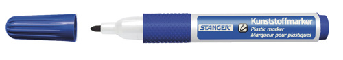 Plastic marker blauw Plastic marker blauw