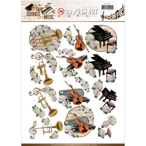 Classic - Sounds of Music 3D-Push-Out Amy Design Classic - Sounds of Music 3D-Push-Out Amy Design