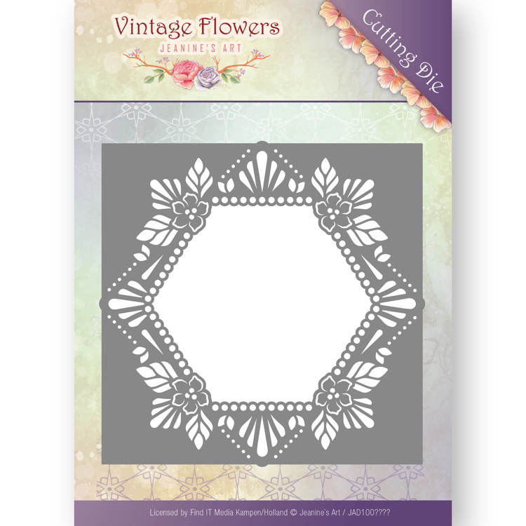 Dies - Jeanine's Art - Vintage Flowers - Floral Hexagon Dies - Jeanine's Art - Vintage Flowers - Floral Hexagon