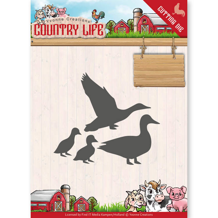 Ducks - Country Life - Snijmal - Yvonne Creations Ducks - Country Life - Snijmal - Yvonne Creations