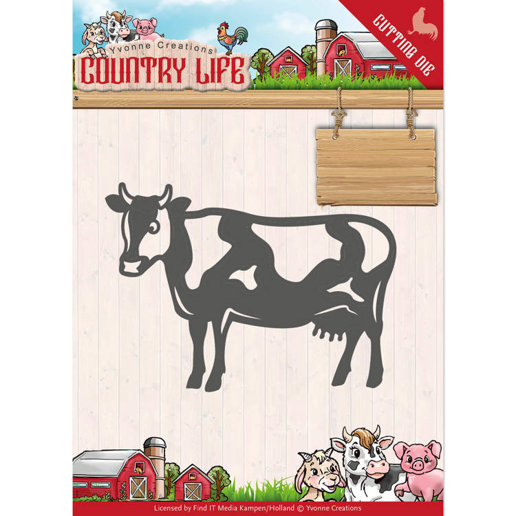 Cow - Country Life - Snijmal - Yvonne Creations Cow - Country Life - Snijmal - Yvonne Creations