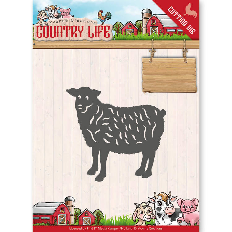 Sheep - Country Life - Snijmal - Yvonne Creations Sheep - Country Life - Snijmal - Yvonne Creations