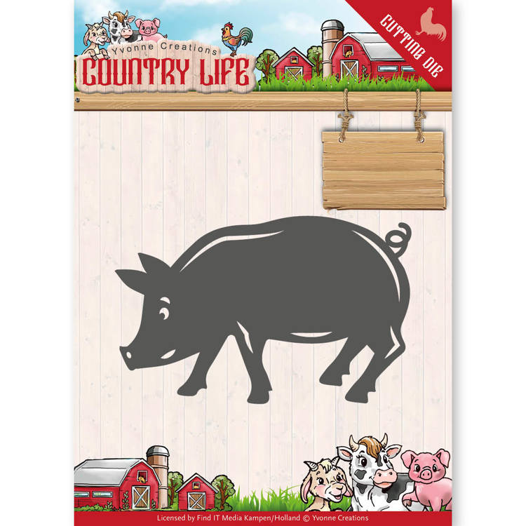 Pig - Country Life - Snijmal - Yvonne Creations Pig - Country Life - Snijmal - Yvonne Creations