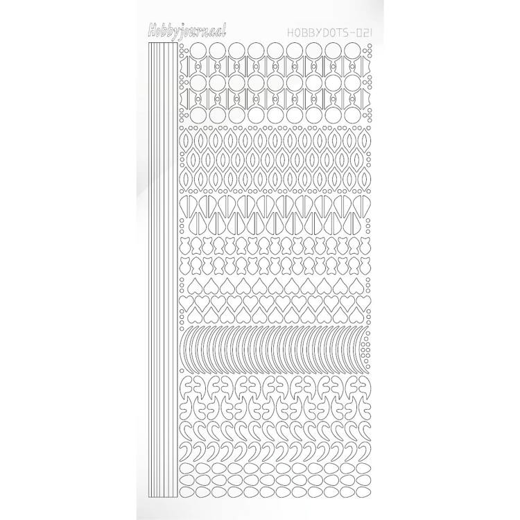 Hobbydots sticker - Adhesive - White -