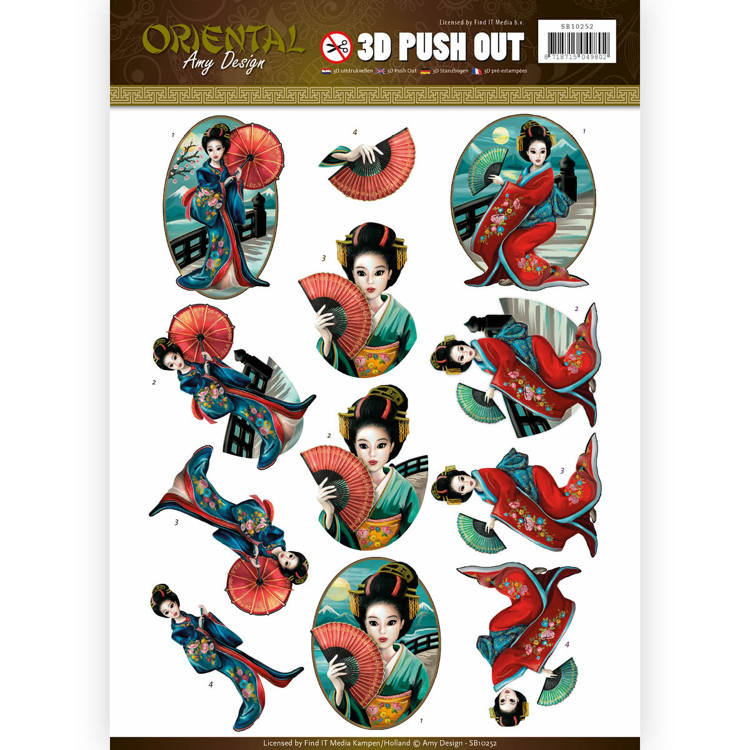 Geishas - Oriental 3D-Push-Out Amy Design