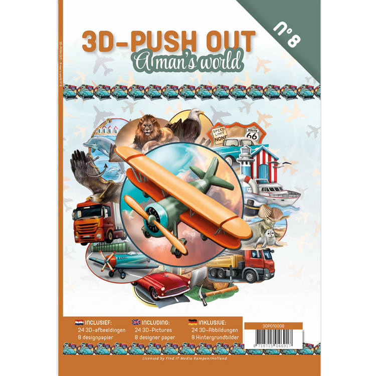 3D Push Out book 08 - A Man's World 3D Push Out book 08 - A Man's World
