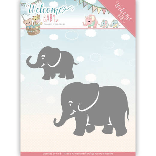 Little Elephants - Welcome Baby - Snijmal - Yvonne Creations Little Elephants - Welcome Baby - Snijmal - Yvonne Creations