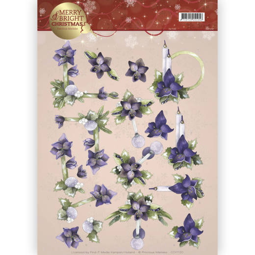 Amaryllis in Purple Merry and Bright 3D-Knipvel Precious Marieke Amaryllis in Purple Merry and Bright 3D-Knipvel Precious Marieke