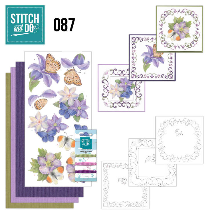 Stitch and Do 87 - Purple Flowers Stitch and Do 87 - Purple Flowers