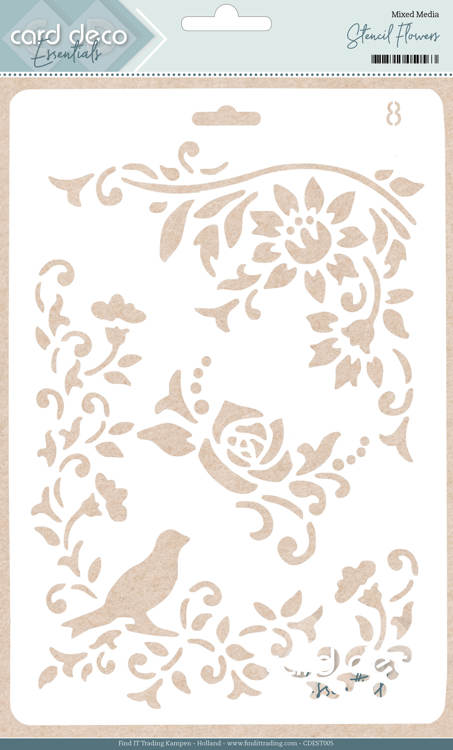 Card Deco Essentials Stencil Flowers Card Deco Essentials Stencil Flowers