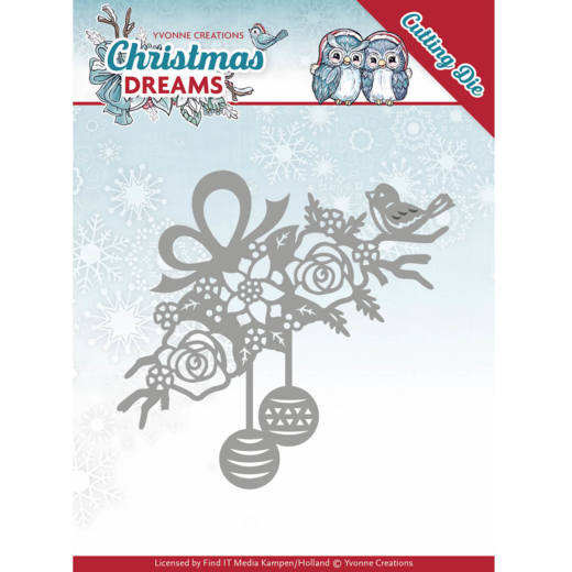 Bauble Ornament - Christmas Dreams - Snijmal - Yvonne Creations Bauble Ornament - Christmas Dreams - Snijmal - Yvonne Creations