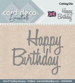 Card Deco Cutting Dies Happy Birthday Card Deco Cutting Dies Happy Birthday