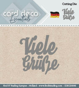 Card Deco Cutting Dies- Viele Grüsse Card Deco Cutting Dies- Viele Grüsse
