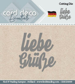 Card Deco Cutting Dies- Liebe Grüsse Card Deco Cutting Dies- Liebe Grüsse