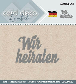 Card Deco Cutting Dies- Wir heiraten Card Deco Cutting Dies- Wir heiraten