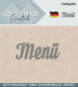 Card Deco Cutting Dies- Menü Card Deco Cutting Dies- Menü