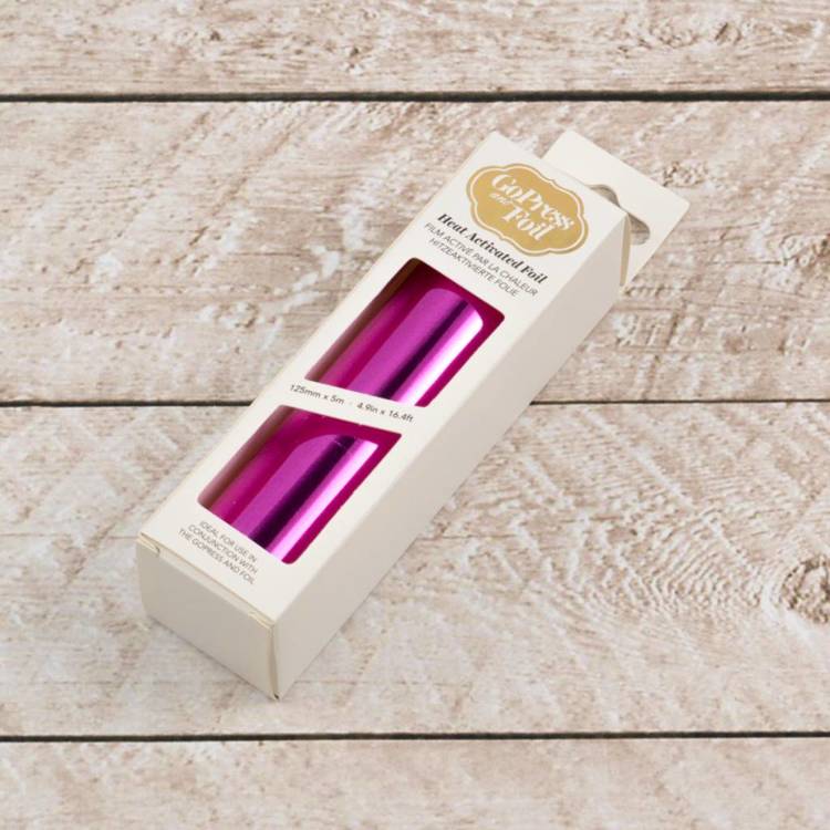 Pink Foil (Mirror Finish) - 125mm x 5m | 4.9in x 16.4ft Pink Foil (Mirror Finish) - 125mm x 5m | 4.9in x 16.4ft