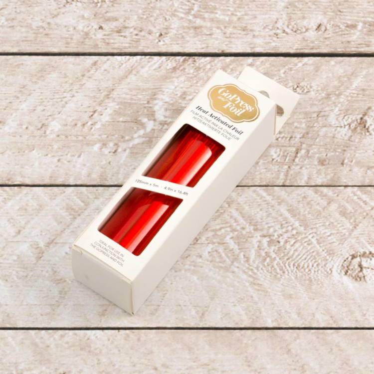 Red-Orange Foil (Iridescent Finish) - 125mm x 5m | 4.9in x 16.4ft Red-Orange Foil (Iridescent Finish) - 125mm x 5m | 4.9in x 16.4ft