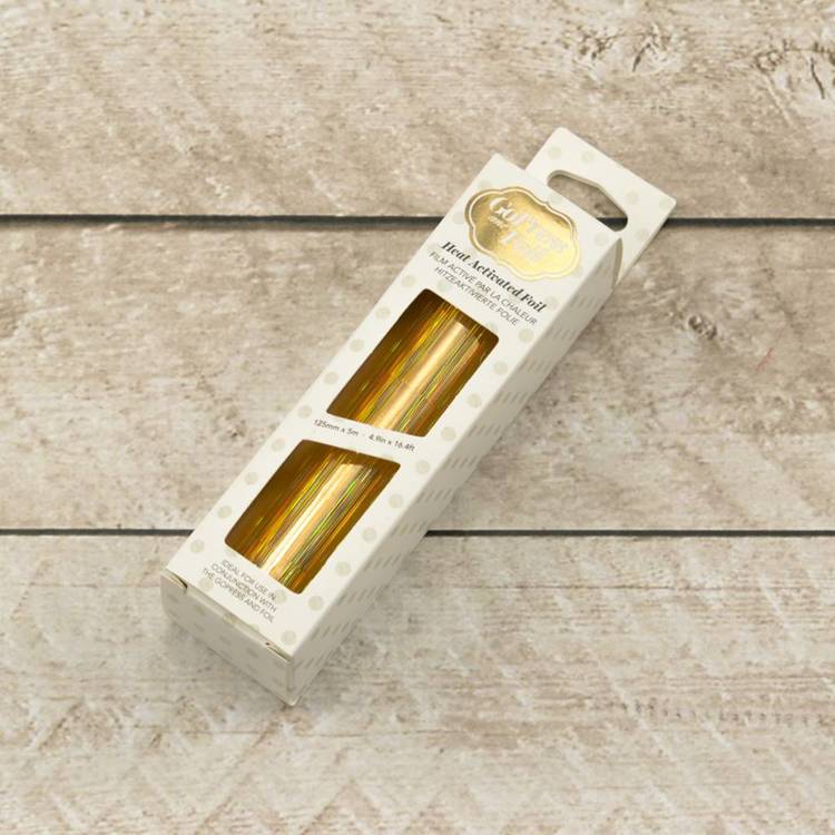 Gold Foil (Iridescent Pillars Finish) - 125mm x 5m | 4.9in x 16.4ft Gold Foil (Iridescent Pillars Finish) - 125mm x 5m | 4.9in x 16.4ft