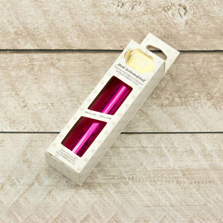 Pink Foil (Iridescent Triangular Finish) - 125mm x 5m | 4.9in x 16.4ft Pink Foil (Iridescent Triangular Finish) - 125mm x 5m | 4.9in x 16.4ft