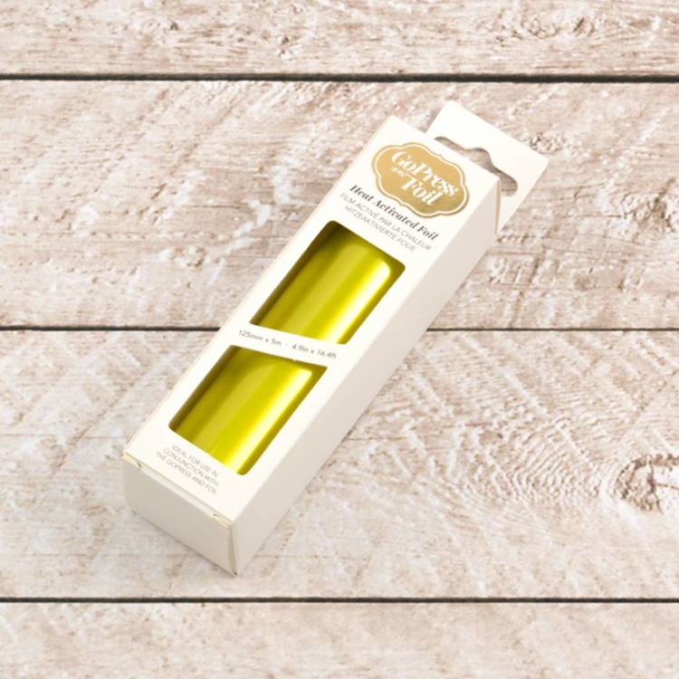 Gold Foil (Yellow Matte Finish) - 125mm x 5m | 4.9in x 16.4ft Gold Foil (Yellow Matte Finish) - 125mm x 5m | 4.9in x 16.4ft