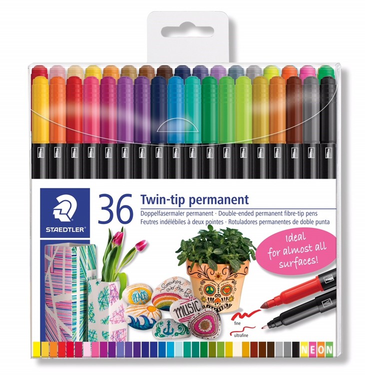 permanente stift dubbele punt - set 36 st permanente stift dubbele punt - set 36 st