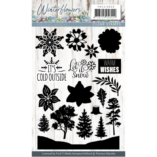 Winter Flowers - Clear Stamp - Precious Marieke Winter Flowers - Clear Stamp - Precious Marieke
