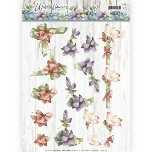 Amaryllis - Winter Flowers 3D-Knipvel Precious Marieke Amaryllis - Winter Flowers 3D-Knipvel Precious Marieke