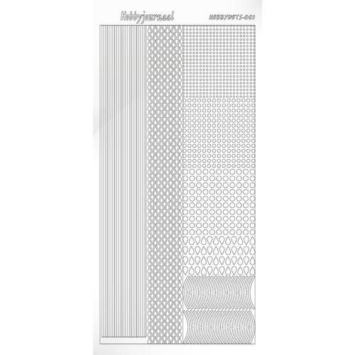Hobbydots sticker - Adhesive - White Hobbydots sticker - Adhesive - White