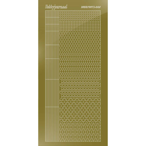 Hobbydots sticker - Mirror - Gold Hobbydots sticker - Mirror - Gold
