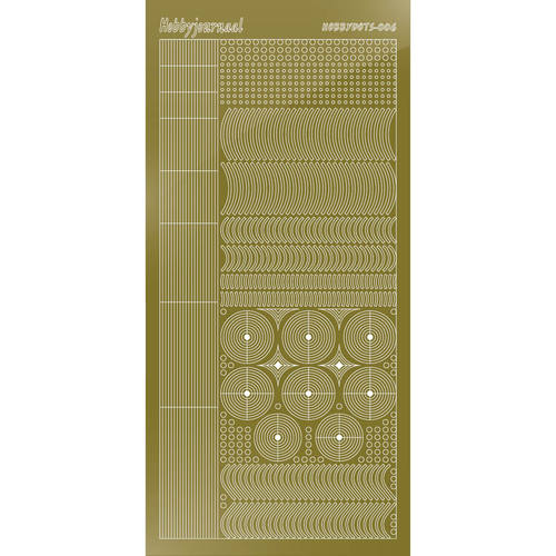 Hobbydots sticker - Mirror - Gold Hobbydots sticker - Mirror - Gold