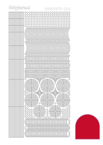 Hobbydots sticker - Adhesive - Red Hobbydots sticker - Adhesive - Red
