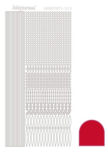 Hobbydots sticker - Adhesive - Red Hobbydots sticker - Adhesive - Red