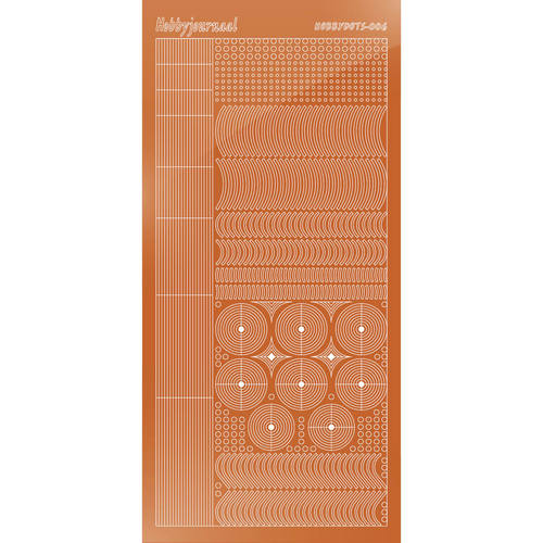 Hobbydots sticker - Mirror - Copper Hobbydots sticker - Mirror - Copper