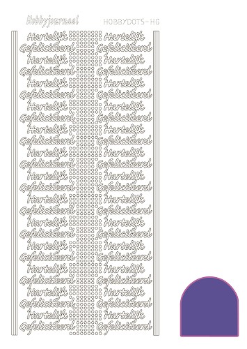 Hobbydots sticker - Mirror - Purple